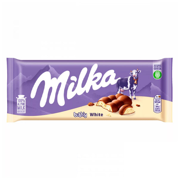 MILKA ΣΟΚΟΛΑΤΑ 95gr - (BUBBLY) (WHITE)