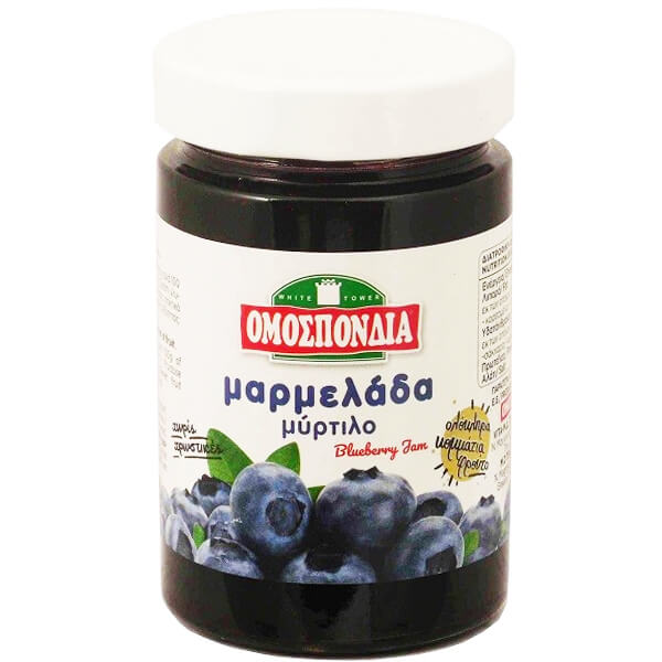 ΟΜΟΣΠΟΝΔΙΑ ΜΑΡΜΕΛΑΔΑ 360gr. - (ΜΥΡΤΙΛΑ)