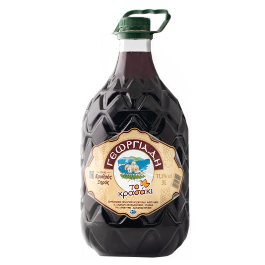 ΓΕΩΡΓΙΑΔΗ ΓΕΩΡΓΙΟΥ ΟΙΝΟΣ 3lit. vol 11.5% - (ΕΡΥΘΡΟΣ ΞΗΡΟΣ)