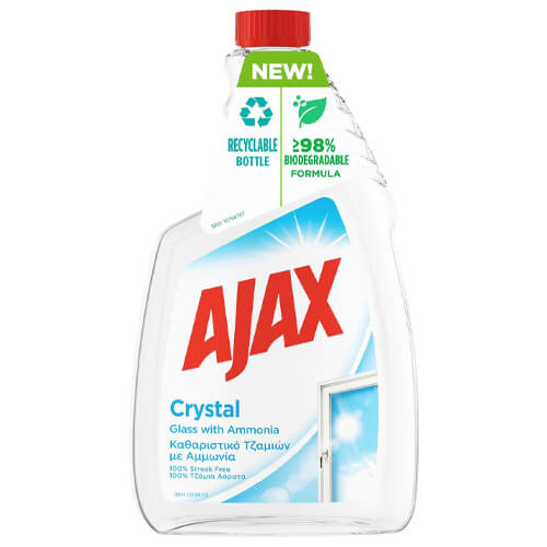 AJAX ΤΖΑΜΙΩΝ ΑΝΤΑΛΛΑΚΤΙΚΟ 750ml - (CRYSTAL CLEAN)