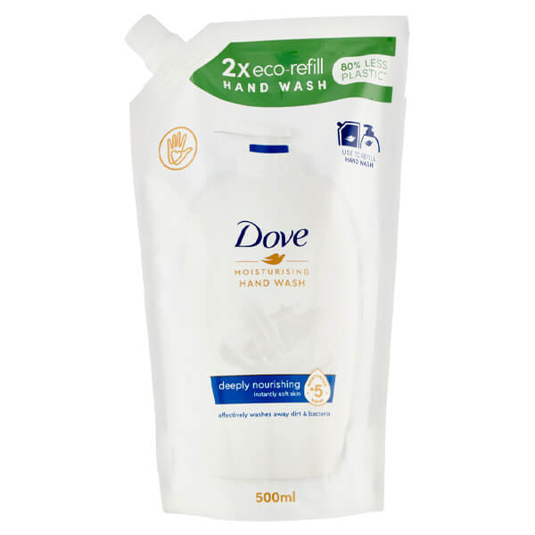 DOVE ΚΡΕΜΟΣΑΠΟΥΝΟ ΑΝΤΑΛΛΑΚΤΙΚΟ 500ml - (ORIGINAL) (ΣΑΚΟΥΛΑ)