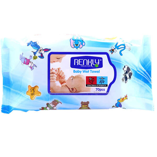 RENKLI ΜΩΡΟΜΑΝΤΗΛΑ 70τεμ. - (ULTRA SOFT) (0% ALCOHOL)