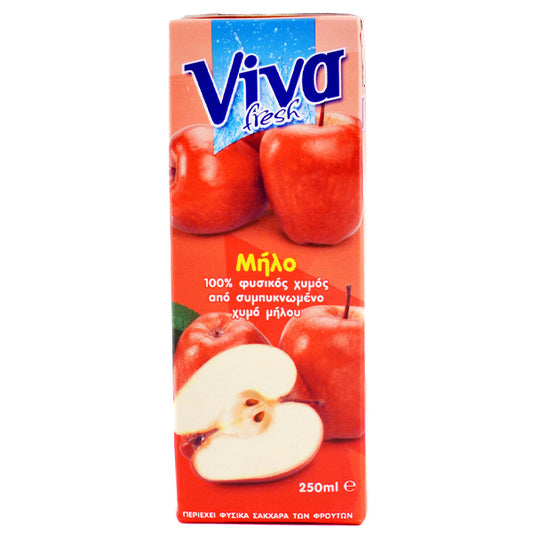 VIVA 250ml - (ΜΗΛΟ 100% ΦΥΣΙΚΟΣ ΧΥΜΟΣ)