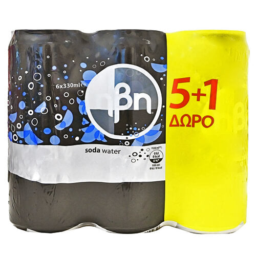 ΗΒΗ ΣΟΔΑ 330ml - (5+1 ΔΩΡΟ)