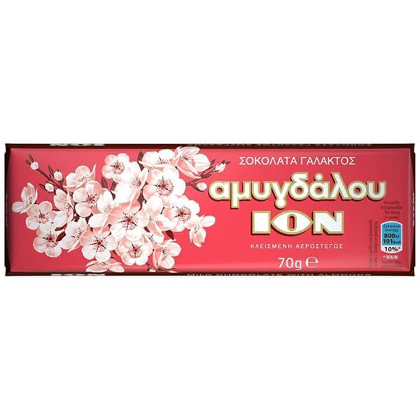 ΙΟΝ ΣΟΚΟΛΑΤΑ ΓΑΛΑΚΤΟΣ ΑΜΥΓΔΑΛΟΥ 70gr. - (2215)