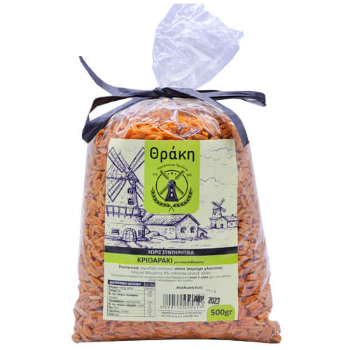ΘΡΑΚΗ ΠΑΡΑΔΟΣΙΑΚΟ ΚΡΙΘΑΡΑΚΙ ΜΕ ΠΙΠΕΡΙΑ ΦΛΩΡΙΝΗΣ 500gr.