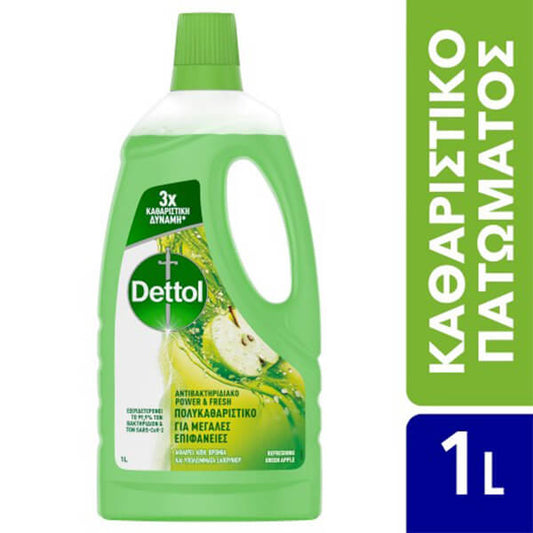 DETTOL ΥΓΡΟ ΠΟΛΥΚΑΘΑΡΙΣΤΙΚΟ 1lit - (ΠΡΑΣΙΝΟ ΜΗΛΟ)
