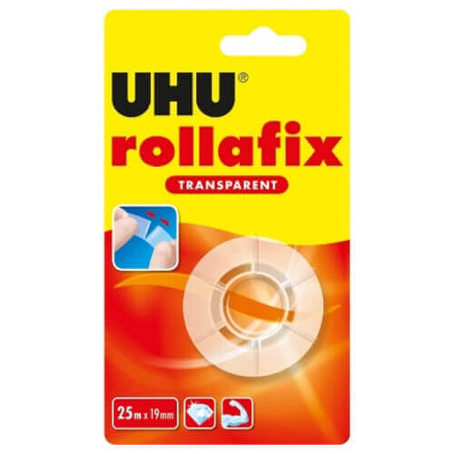 UHU ROLLAFIX ΔΙΑΦΑΝΗ (19mm x 25mm) (ΑΝΤΑΛ/ΚΟ)