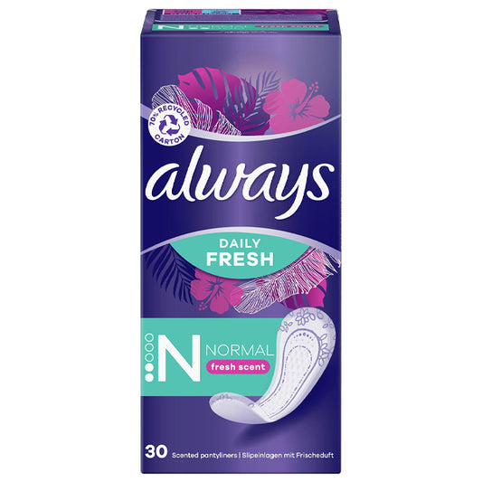 ALWAYS ΣΕΡΒΙΕΤΑΚΙΑ DAILY FRESH 30τεμ. - (NORMAL) (FRESH SCENT)
