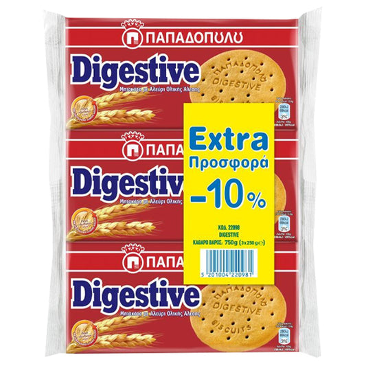 ΠΑΠΑΔΟΠΟΥΛΟΥ DIGESTIVE (3x250gr.) - (-10%)