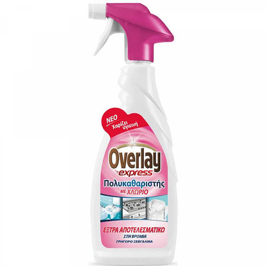 OVERLAY EXPRESS ΠΟΛΥΚΑΘΑΡΙΣΤΗΣ ME ΧΛΩΡΙΟ 650ml