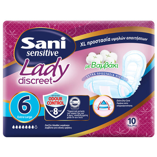 SANI LADY ΣΕΡΒΙΕΤΕΣ No6 (10τεμ.) - (EXTRA LARGE)