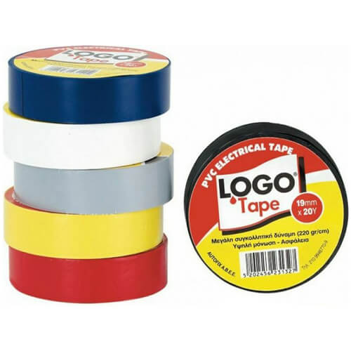 LOGO ECO ΤΑΙΝΙΑ ΜΟΝΩΤΙΚΗ (19mmx20Y) - (ΜΑΥΡΗ)