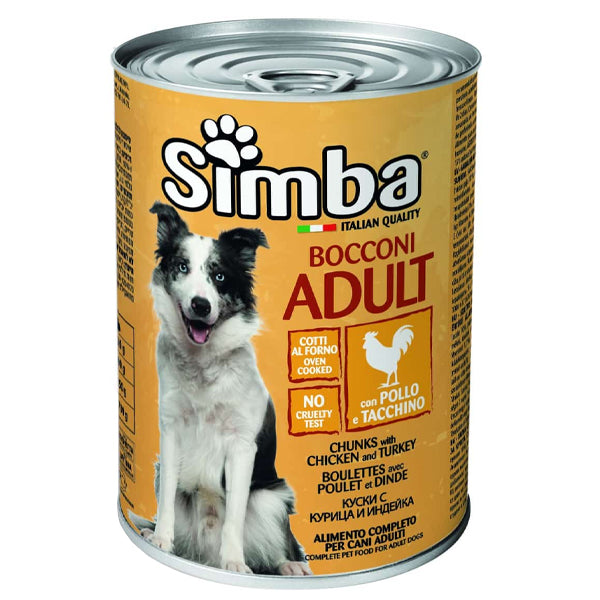 SIMBA ΣΚΥΛΟΤΡΟΦΗ ΚΟΝΣΕΡΒΑ 415gr - (ΚΟΤΟΠΟΥΛΟ-ΓΑΛΟΠΟΥΛΑ)