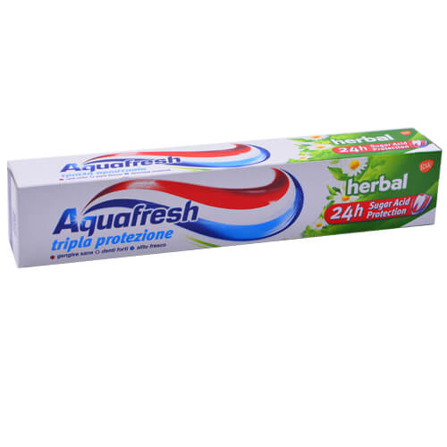 AQUAFRESH TRIPLE PROTECTION 75ml - (HERBAL) (ΟΔΟΝΤΟΚΡΕΜΑ)