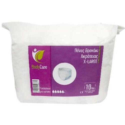 BODYCARE ΠΑΝΑ ΒΡΑΚΑΚΙ 10τεμ. - (X-LARGE)