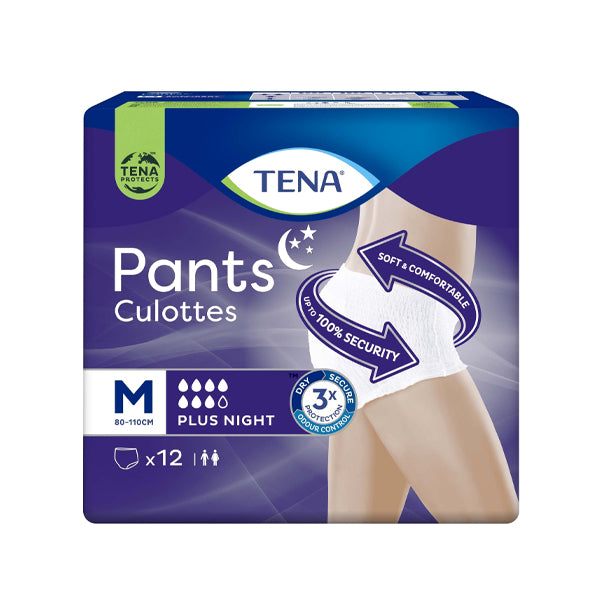 TENA PANTS PLUS NIGHT MEDIUM (12τεμ)