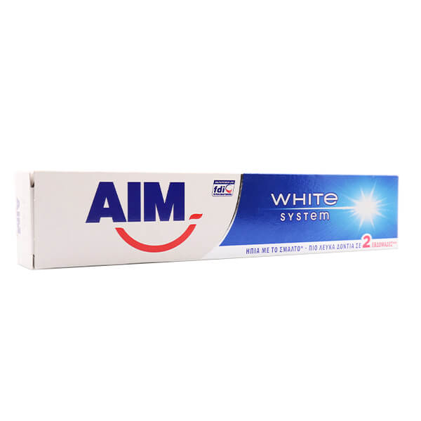 AIM WHITE SYSTEM 75ml (ΟΔΟΝΤΟΚΡΕΜΑ)