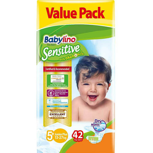 BABYLINO ΠΑΝΑ SENSITIVE No 5+ (12-17kg) - (42τεμ.)
