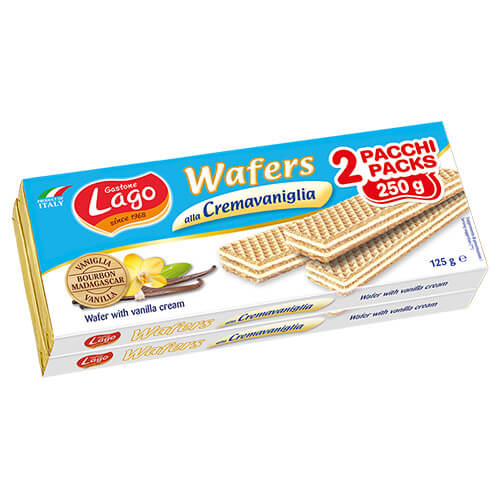 LAGO WAFER 2x125gr - (ΒΑΝΙΛΙΑ)