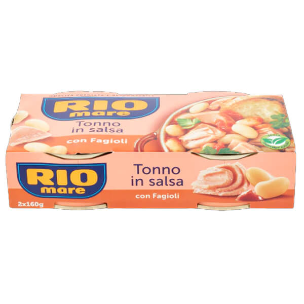RIO MARE ΤΟΝΟΣ ΠΟΛΥΣΑΛΑΤΑ (2x160gr) - (FAGIOLI)