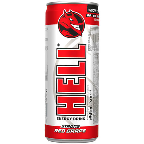 HELL ENERGY DRINK 250ml - (RED GRAPE)