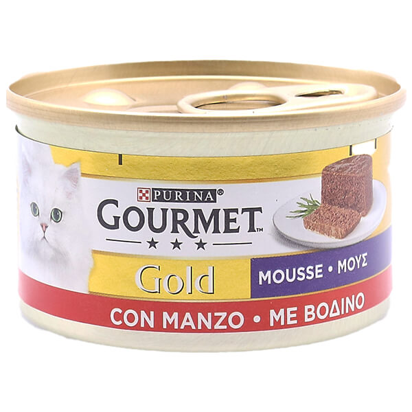 GOURMET GOLD ΓΑΤΟΤΡΟΦΗ 85gr - (ΒΟΔΙΝΟ) (MOUSSE)