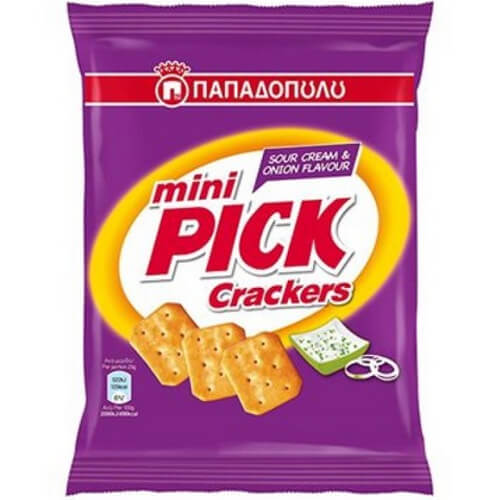 ΠΑΠΑΔΟΠΟΥΛΟΥ MINI PICK CRACKERS 70gr. - (SOUR CREAM)