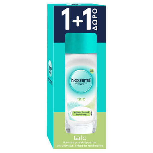 NOXZEMA ROLL-ΟΝ 50ml - (TALC) (1+1 ΔΩΡΟ)