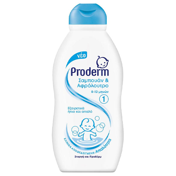 PRODERM ΣΑΜΠΟΥΑΝ & ΑΦΡΟΛΟΥΤΡΟ 200ml - (0-12 ΜΗΝΩΝ)