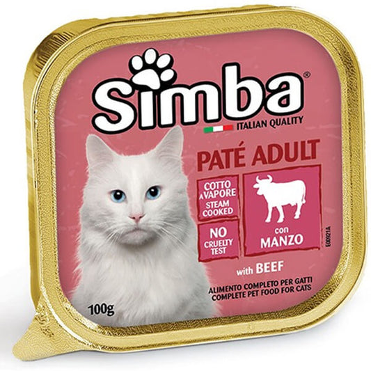 SIMBA ΓΑΤΟΤΡΟΦΗ PATE 100gr - (ΒΟΔΙΝΟ)