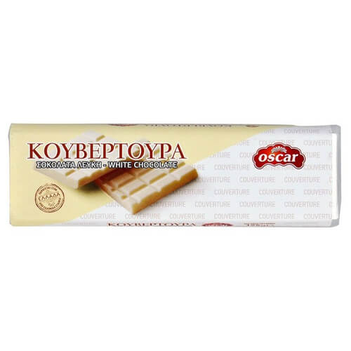 OSCAR ΚΟΥΒΕΡΤΟΥΡΑ 125gr. - (ΛΕΥΚΗ ΣΟΚΟΛΑΤΑ)