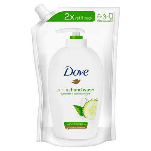 DOVE ΚΡΕΜΟΣΑΠΟΥΝΟ ΑΝΤΑΛΛΑΚΤΙΚΟ 500ml - (FRESH CUCUMBER) (ΣΑΚΟΥΛΑ)