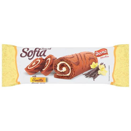 DOMA SOFIA SWISS ROLL 200gr - (ΓΕΜΙΣΗ ΒΑΝΙΛΙΑ)