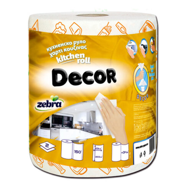 ZEBRA ΧΑΡΤΙ ΚΟΥΖΙΝΑΣ 2Φ 300gr - (DECOR)