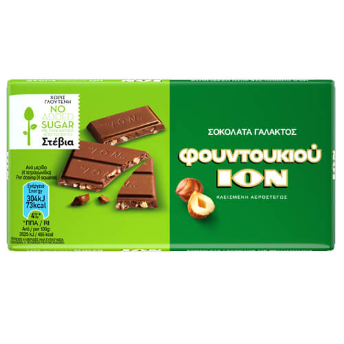 ΙΟΝ ΣΟΚΟΛΑΤΑ ΓΑΛΑΚΤΟΣ ΦΟΥΝΤΟΥΚΙΟΥ 60gr. - (ΣΤΕΒΙΑ) (No 1332)