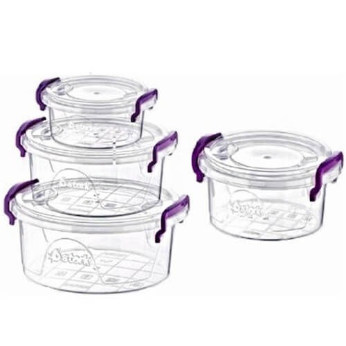 STERK ΦΑΓΗΤΟΔΟΧΕΙΟ ΣΤΡΟΓΓΥΛΟ ΣΕΤ 4τεμ.