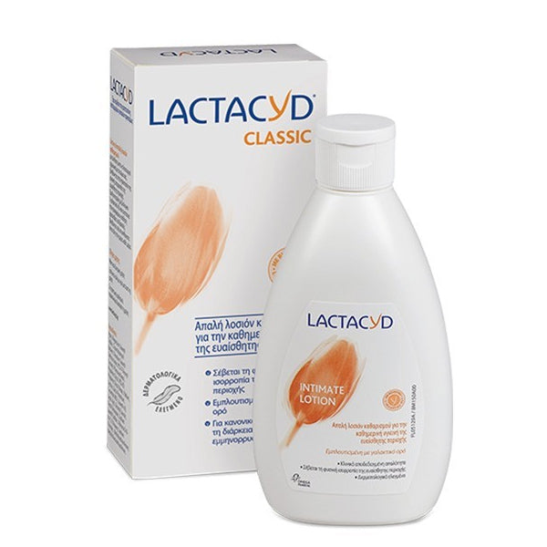 LACTACYD ΓΙΑ ΕΥΑΙΣΘΗΤΕΣ ΠΕΡΙΟΧΕΣ 200ml - (PROTEZIONE & DELICATEZZA) (CLASSIC)