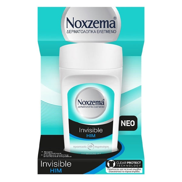 NOXZEMA ROLL-ΟΝ 50ml - MEN (INVISIBLE HIM) (ΠΛΑΣΤΙΚΟ)