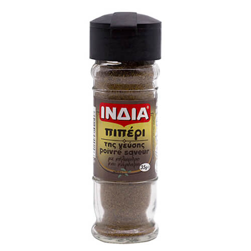 ΙΝΔΙΑ ΠΙΠΕΡΙ ΤΗΣ ΓΕΥΣΗΣ 35gr. - (ΓΥΑΛΙΝΟ ΒΑΖΟ)
