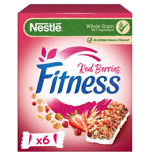 NESTLE BARS FITNESS 23,5gr. - (RED BERRIES) (6τεμ)