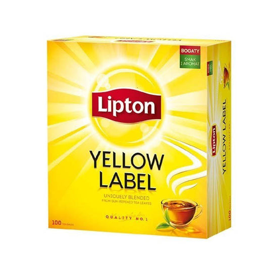 LIPTON ΜΑΥΡΟ ΤΣΑΙ ΦΑΚΕΛΑΚΙ (100x2gr) - (YELLOW LABEL)