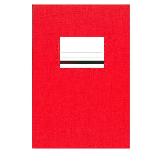 SALKO ΤΕΤΡΑΔΙΟ ΠΛΑΣΤΙΚΟ ΡΙΓΕ 50 ΦΥΛΛΩΝ (17x25cm) - (KOKKINO) (2098)