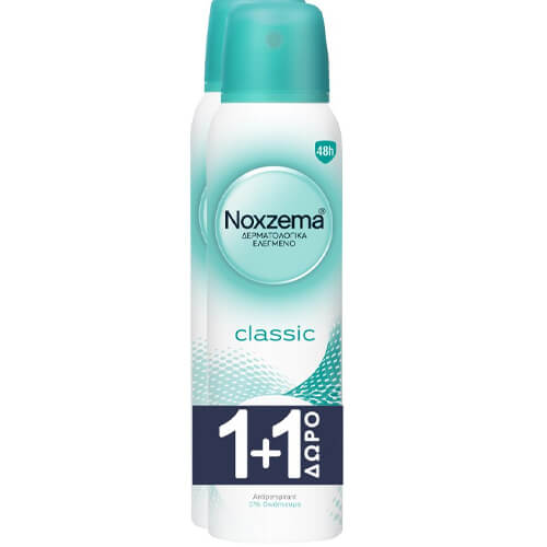 NOXZEMA ΑΠΟΣΜΗΤΙΚΟ 150ml - (CLASSIC) (1+1 ΔΩΡΟ)