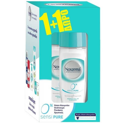 NOXZEMA ROLL-ΟΝ 50ml - (SENSI PURE) (1+1 ΔΩΡΟ)