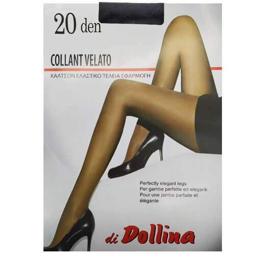 DOLLINA ΚΑΛΣΟΝ LYCRA VELATO 20DEN (Νο4) - (ΜΑΥΡΟ)