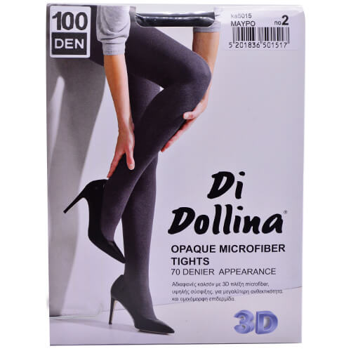 DOLLINA ΚΑΛΣΟΝ MF OPAQUE 3D 100DEN (Νο3) - (ΜΑΥΡΟ)