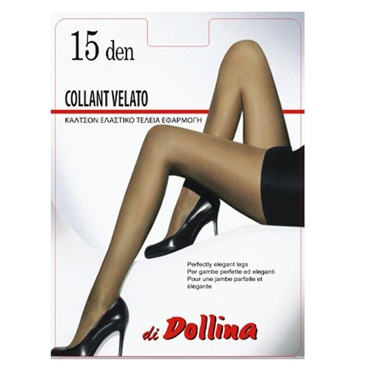 DOLLINA ΚΑΛΣΟΝ LYCRA VELATO 15DEN (Νο2) - (ΜΑΥΡΟ)