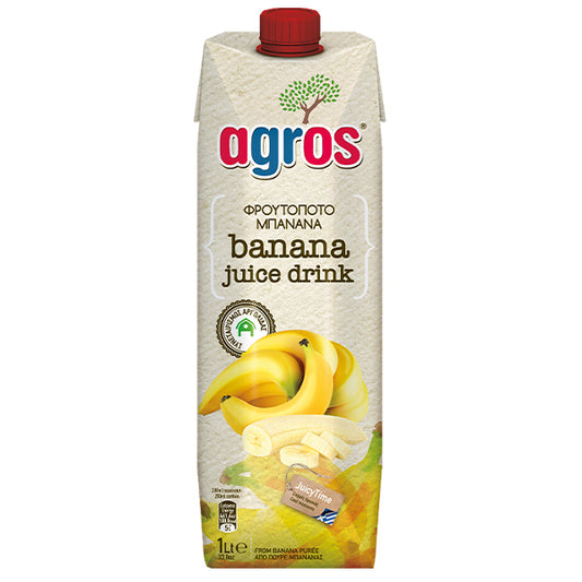 AGROS ΧΥΜΟΣ 1lit - (ΜΠΑΝΑΝΑ ΦΡΟΥΤΟΠΟΤΟ)