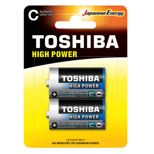TOSHIBA ΜΠΑΤΑΡΙΑ C (2τεμ.) ΑΛΚΑΛIKH - (ΜΕ ΦΟΡΟ 0,08€)